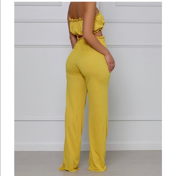 Yellow Pardon Me Pant Set (S) - Picture 2 of 4